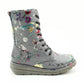 Heavenly Feet Ankle Boot Martina GREY FANTASY with lace and zip