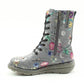 Heavenly Feet Ankle Boot Martina GREY FANTASY with lace and zip