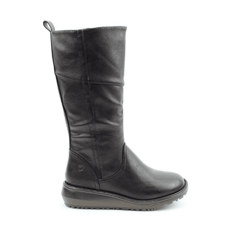 Heavenly Feet MID CALF BOOT Robyn BLACK Vegan Friendly