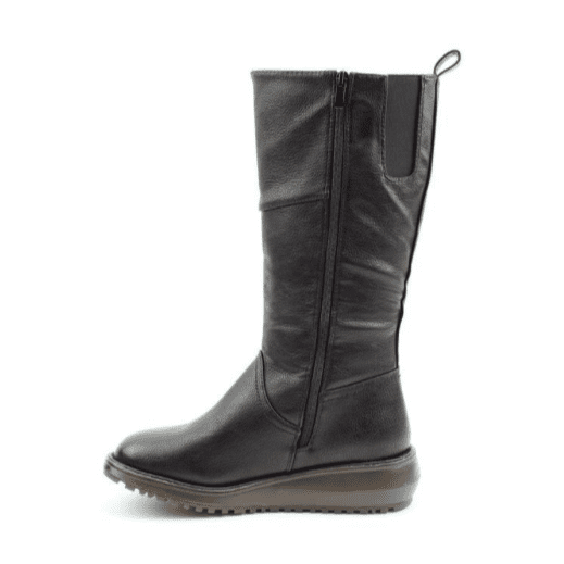 Heavenly Feet MID CALF BOOT Robyn BLACK Vegan Friendly