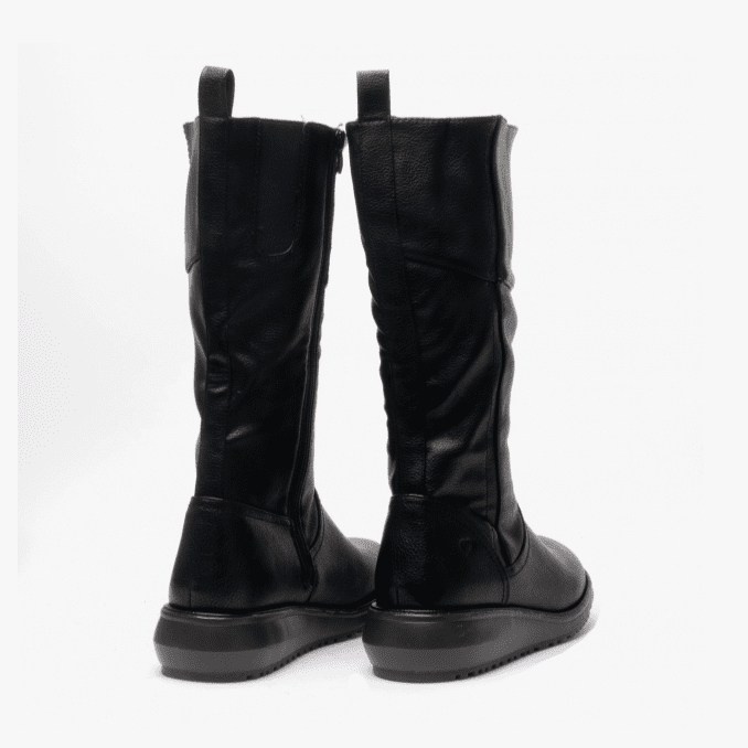 Heavenly Feet MID CALF BOOT Robyn BLACK Vegan Friendly