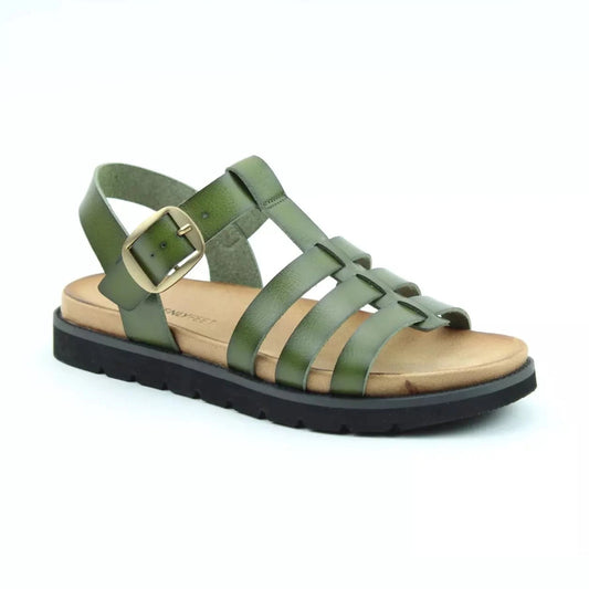 Heavenly Feet Saltwater FOREST Green Sandal