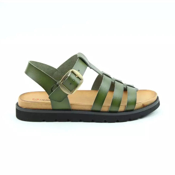 Heavenly Feet Saltwater FOREST Green Sandal