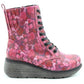 Heavenly Feet Boot with zip and lace Festival RED HEARTS