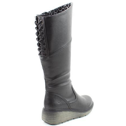 Heavenly Feet Long Boot with zip Ohio BLACK A.G. Meek
