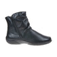 Hotter Boot WHISPER Soft Leather Flat Ankle Boot with twin Zip Wide fitting Black