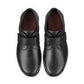 Hotter Mens BLACK Leather SEDGWICK touch fastening Shoe