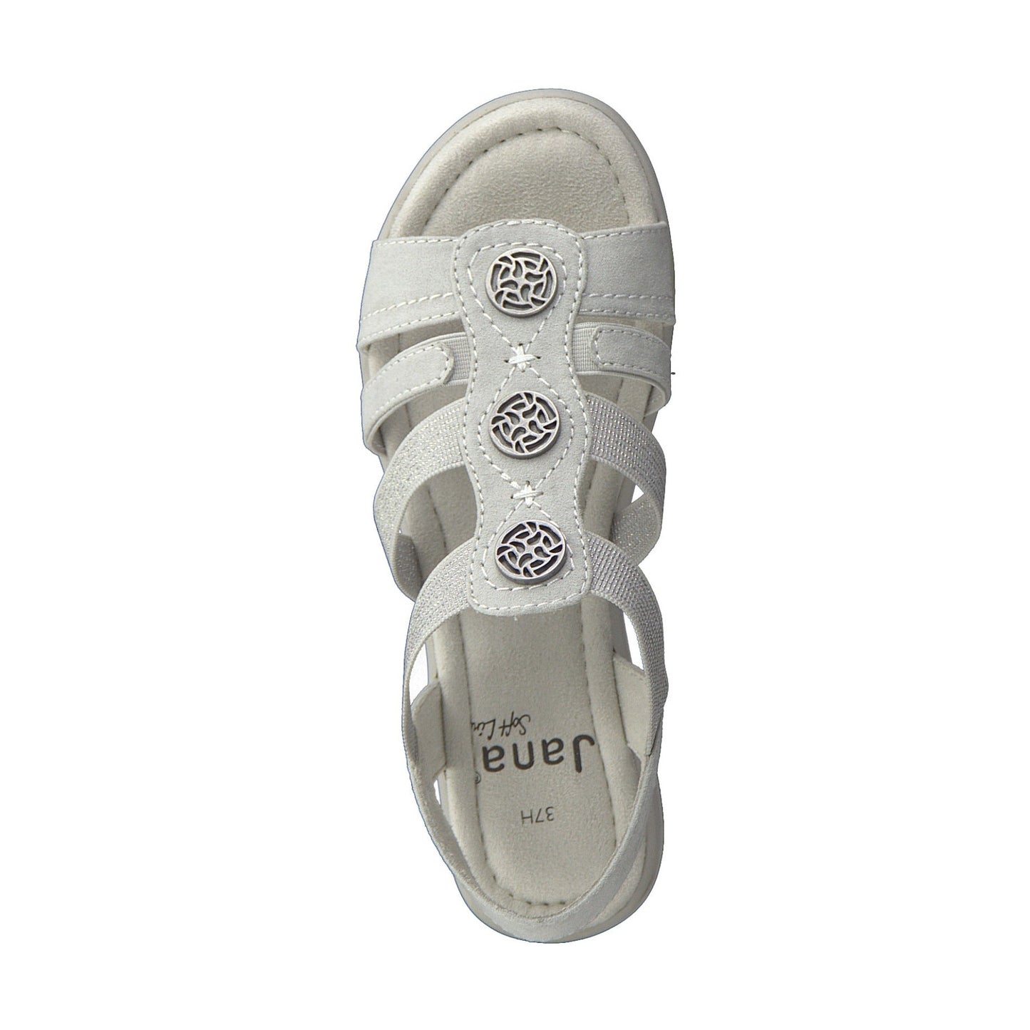 Jana 28165 GREY Slip On Sandals