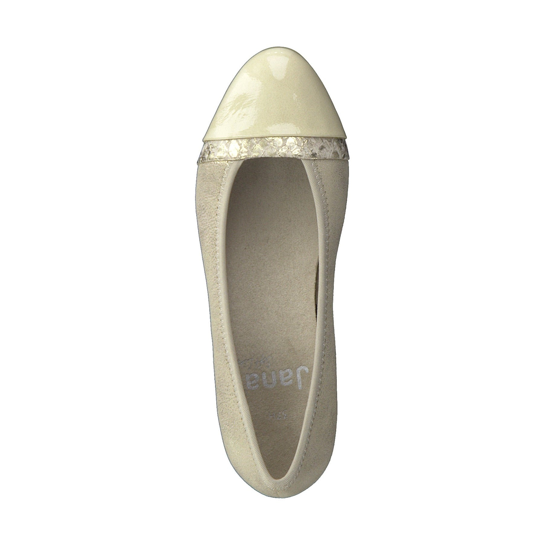 Jana Classic Court Shoe in Wide Fitting GOLD 22366-929