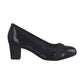 Jana Court Shoe 22464 NAVY PATENT