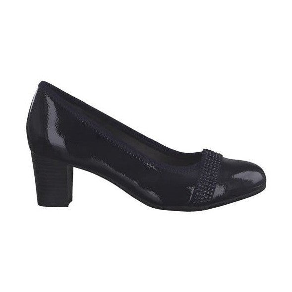Jana Court Shoe 22464 NAVY PATENT