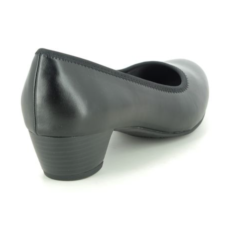 Jana Court Shoe Wide Fitting 22360 BLACK