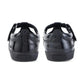 Kicker Junior Girls Karico T Vel Black PAT Leather School Shoe KARICO T VEL