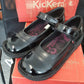 Kickers KICK POP Black Leather Bar Shoe