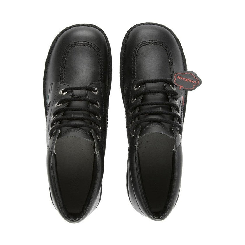 Kickers Kick Hi J/Y 31-39 Classic BLACK LEATHER Boot