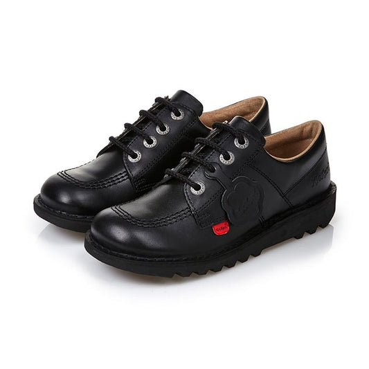 Kickers Kick Lo J/Y BLACK Leather Classic Shoe