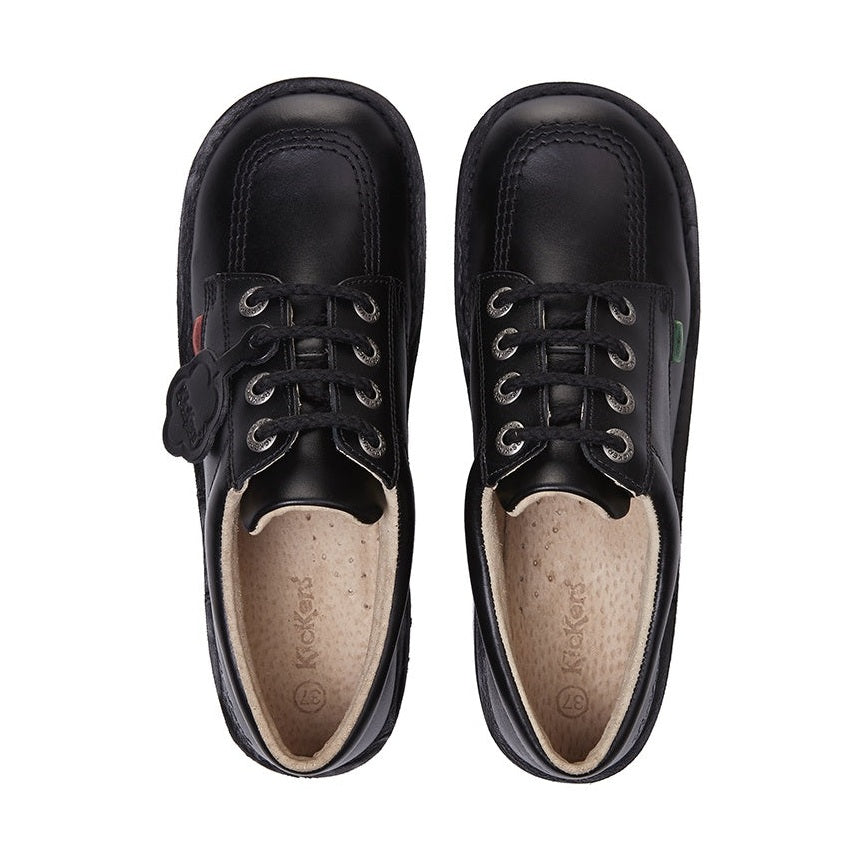 Kickers Kick Lo J/Y BLACK Leather Classic Shoe