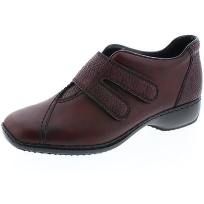 Rieker Wine Leather Shoe L3856