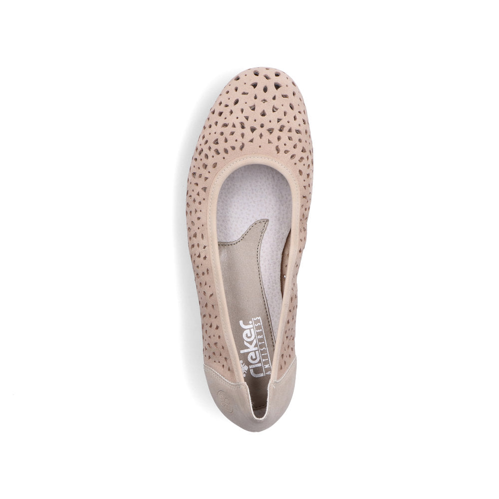 Rieker Ballet Flat Shoe GREY L9365 61