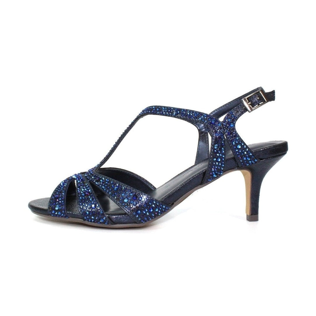 LUNAR FRANCIE Occasion Wear DRESS SANDAL WIDER FIT FLR524 NAVY