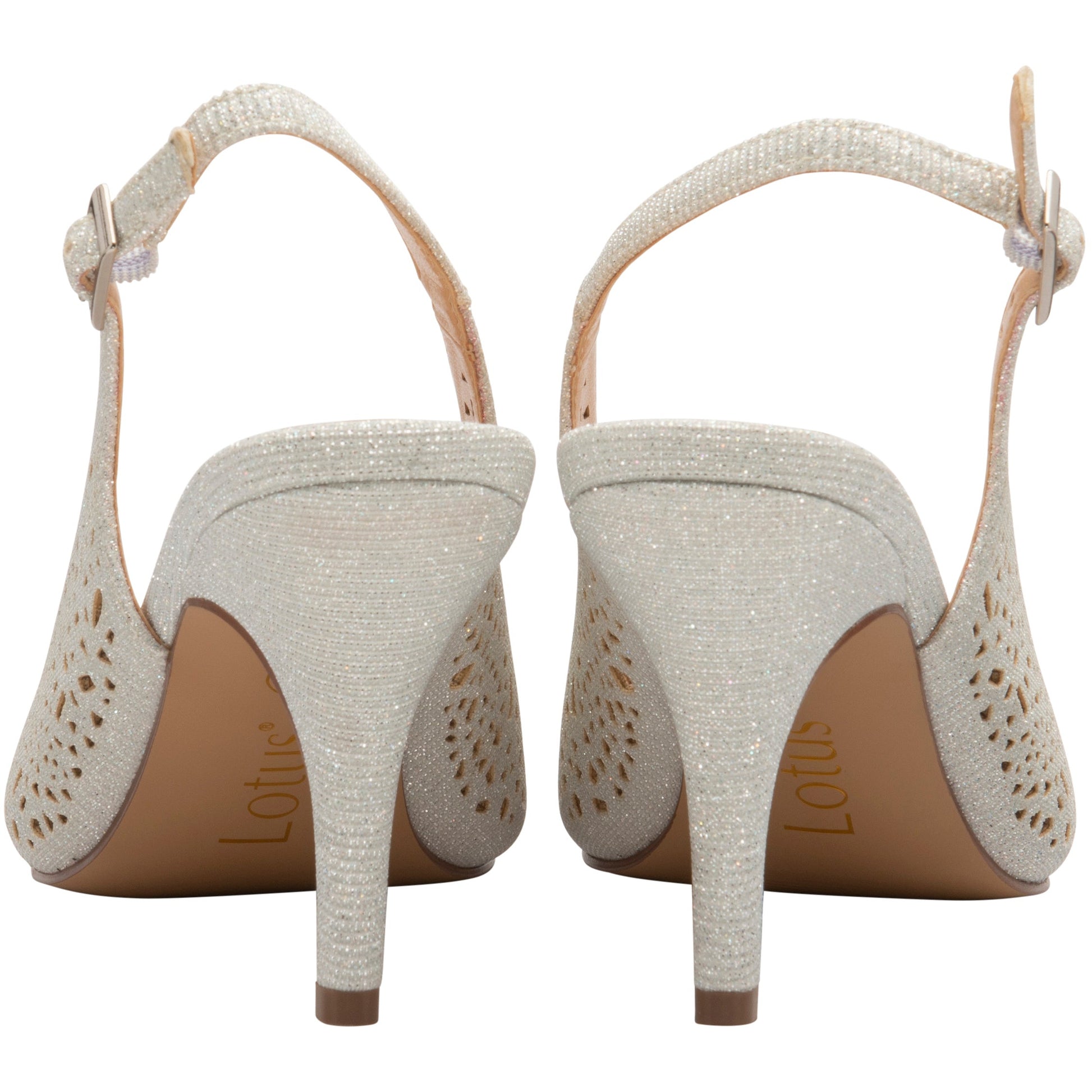 Lotus Classic Occasion Wear Court Shoe Lyla Silver ULS267