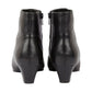 Lotus Ankle Boot Tara Black leather with Zip