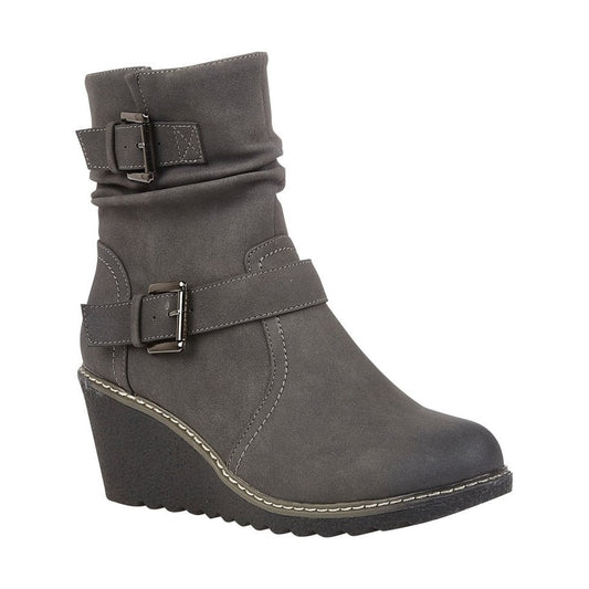 Lotus Ankle Boot with zip Phoebe GREY