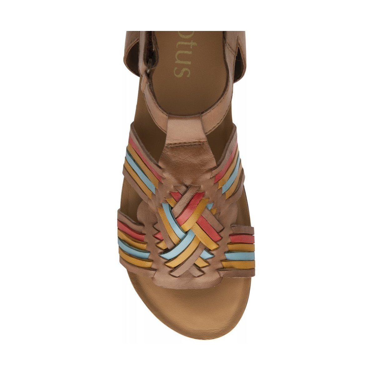 Lotus Cairnes TAN Leather Multi Sandal ULP221