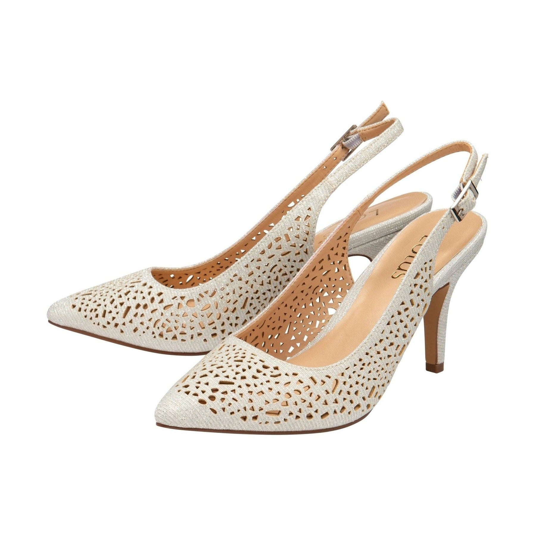 Lotus Classic Occasion Wear Court Shoe Lyla Silver ULS267