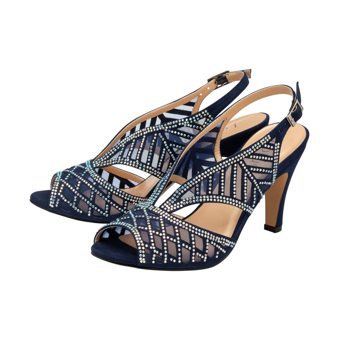 Lotus Classic Occasion Wear Sandal Natalia Navy ULS262