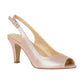 Lotus Larissa PINK metalic peep toe shoes