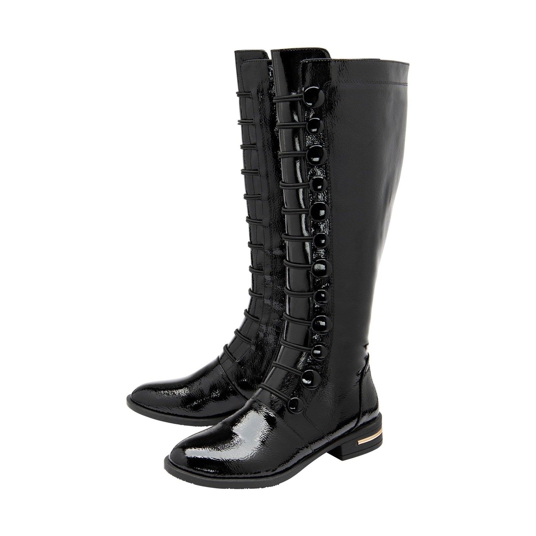 Lotus Long Boot Lisa BLACK PAT