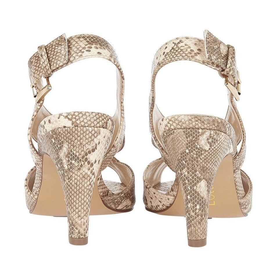 Lotus Paloma NATURAL SNAKE Occasion Wear Sling Back shoes ULS156