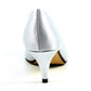 Lunar Lucia Occasion Wear Silver Court Shoe FLR040