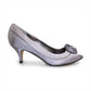Lunar Ripley Occasion Shoe Grey Satin MATCHING BAG AVAILABLE