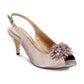 Lunar Sabrina Occasion Shoe Taupe Sling Back MATCHING BAG AVAILABLE