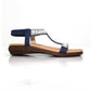 Lunar Sandal Tancy Blue Pearl Sandal Code: JLH078