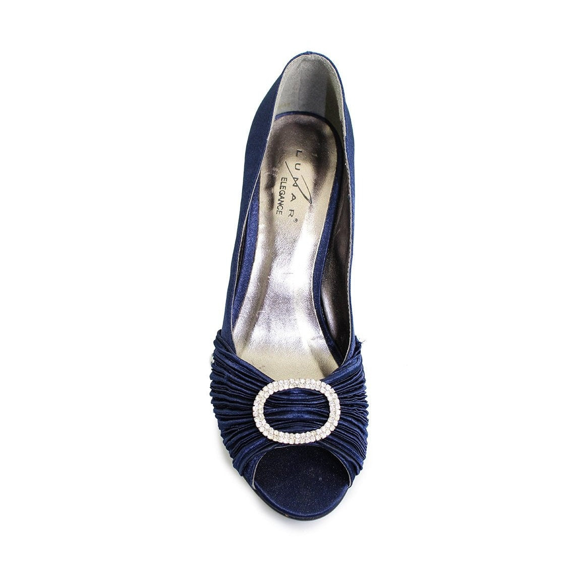 Lunar Sienna Occasion Shoe Navy Diamanté