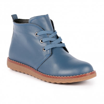 Lunar Ankle Boot with lace and zip GLR003 Claire Blue