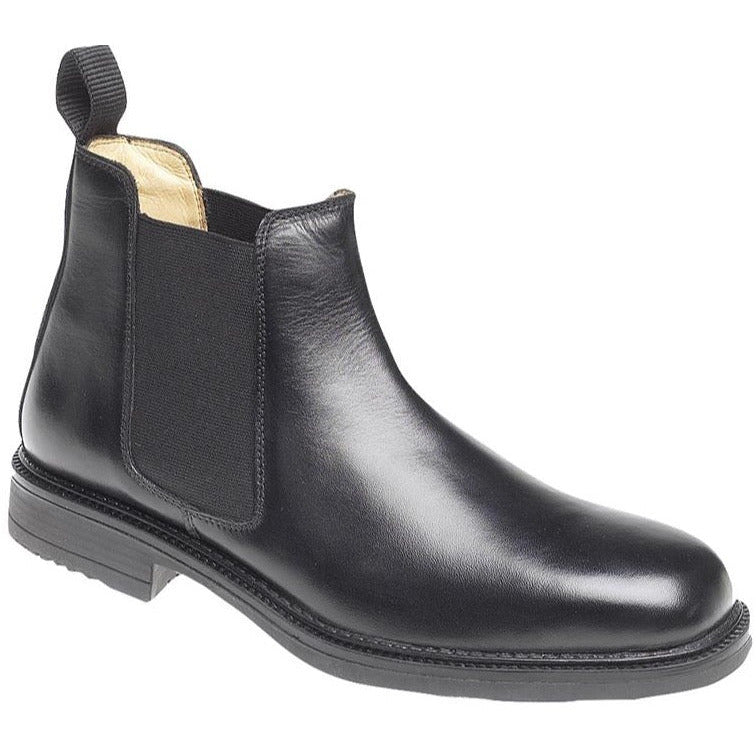 Roamers Mens BLACK Leather Chelsea Boot M278A