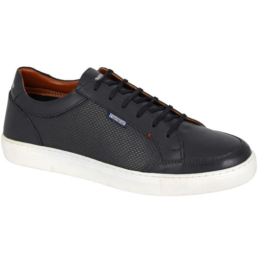 Lambretta BLACK Leather Lace Leisure Shoe M403A