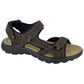 Roamers M422 BROWN 3 touch fastening strap sports Sandal