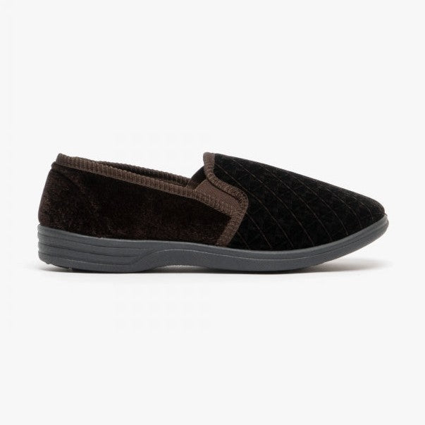 Mens Slipper Kevin in Brown MS466B