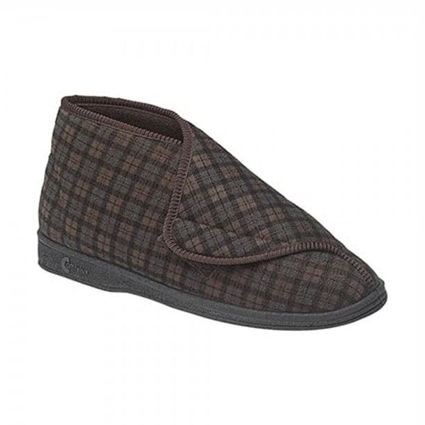 Mens Slipper by Comfylux James in Brown MS220B