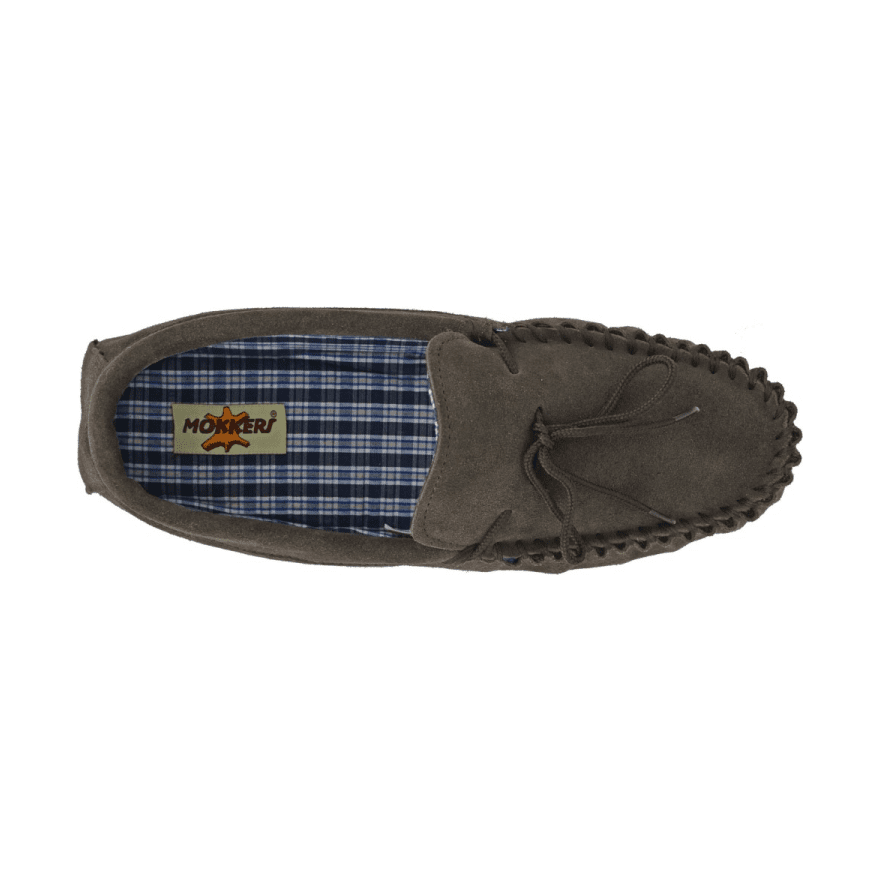 Mokkers M245 Bruce Brown Suede Leather Moccassin Slipper