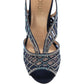 Lotus Classic Occasion Wear Sandal Natalia Navy ULS262