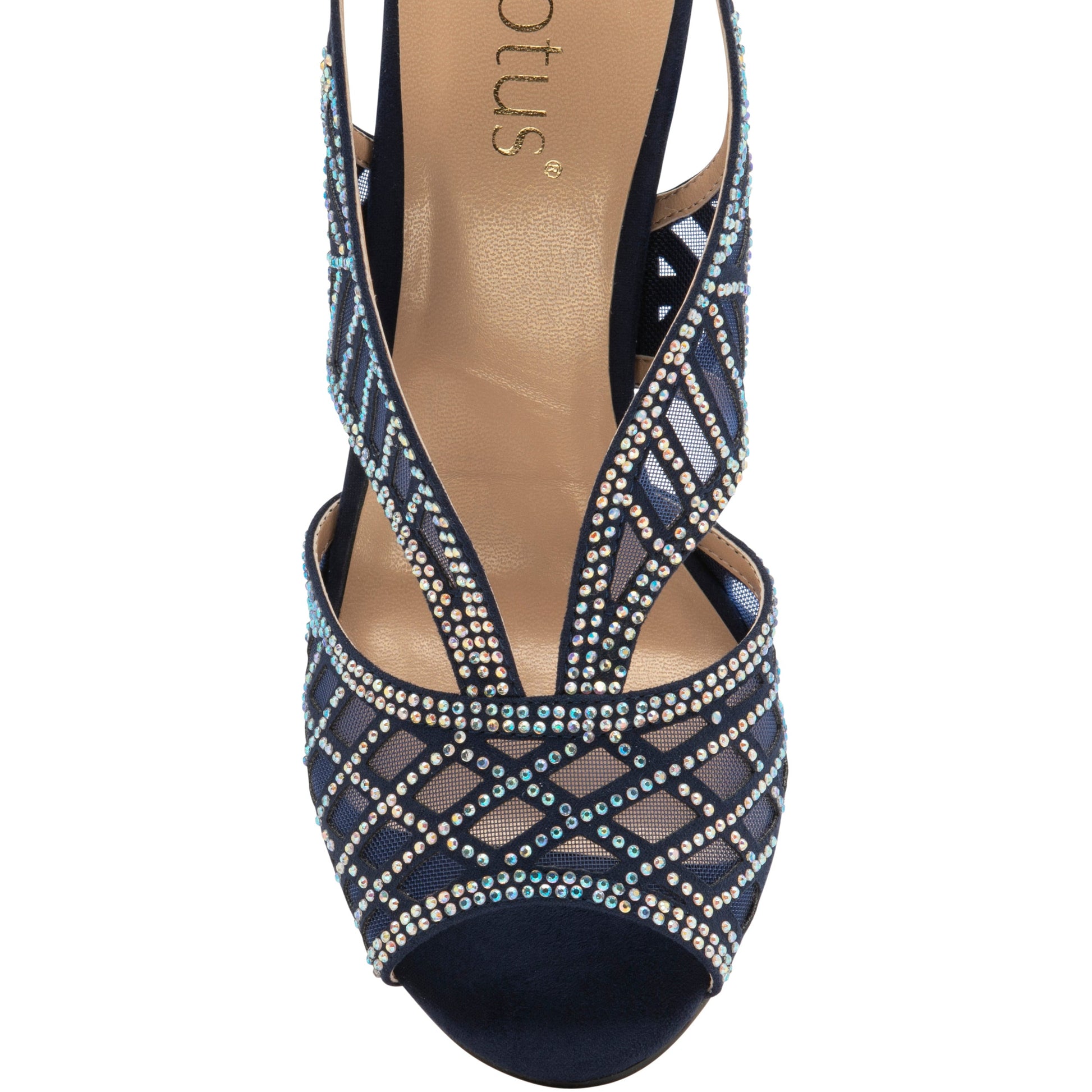 Lotus Classic Occasion Wear Sandal Natalia Navy ULS262