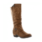RIEKER Long Boot Brown with zip 93655-26
