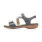 RIEKER Sandal with touch fastening 659C7-15 DARK BLUE