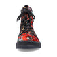 Rieker 72010 BLACK FLORAL Ankle Boot 72010-90